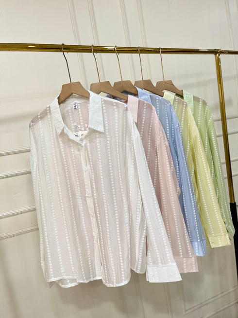 Summer Embroidered Transparent Shirts